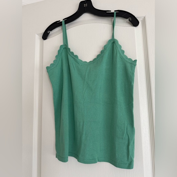 J. Crew Factory Tops - NWT J Crew Factory scalloped sweater shell tank top medium M 6 8